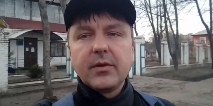Фото – скриншот з відео Віктора Голобородька