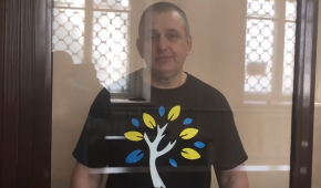 Владислав Єпипенко на суді в Сімферополі 15 липня. Фото – скріншот з відео Радіо Свобода 