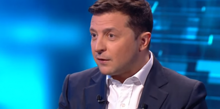 Screenshot from the Fakty's video