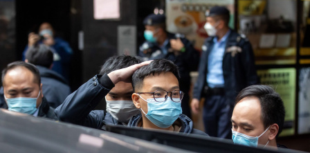 Editor-in-chief of Stand News Patrick Lam Shiu-tung. Photo credits: Paul Yeung / Bloomberg via Getty Images
