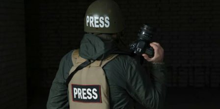 War correspondent. Photo by lookatmedia