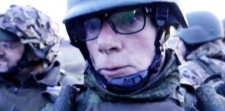 Британський журналіст Шон Ланган, який взяв інтерв'ю в російських окупантів. Скриншот NV з ITV