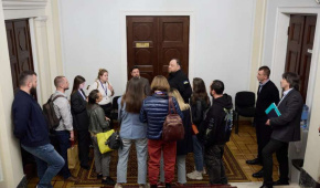 Journalists in the Verkhovna Rada. Photo by the Verkhovna Rada press office