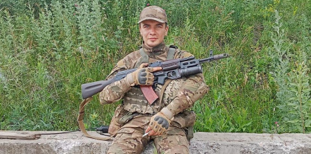 Журналіст телеканалу “Рівне 1” Дмитро Тригубець, який служить в Збройних силах України, фото з його Facebook